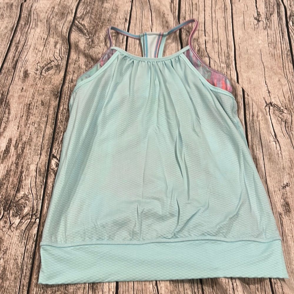 Ivivva double layer tank with built in sports bra size 12